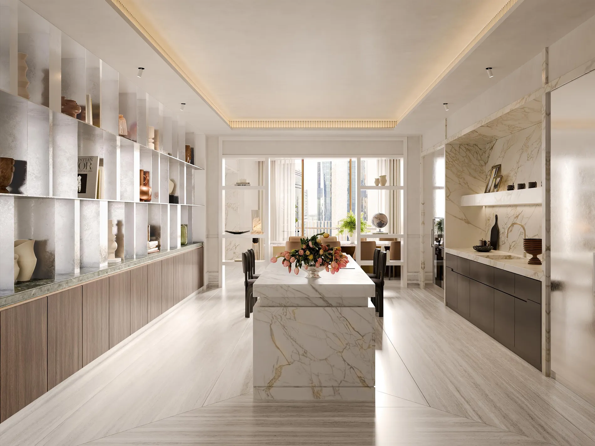 The kitchen — Carlyle Residences Dubai