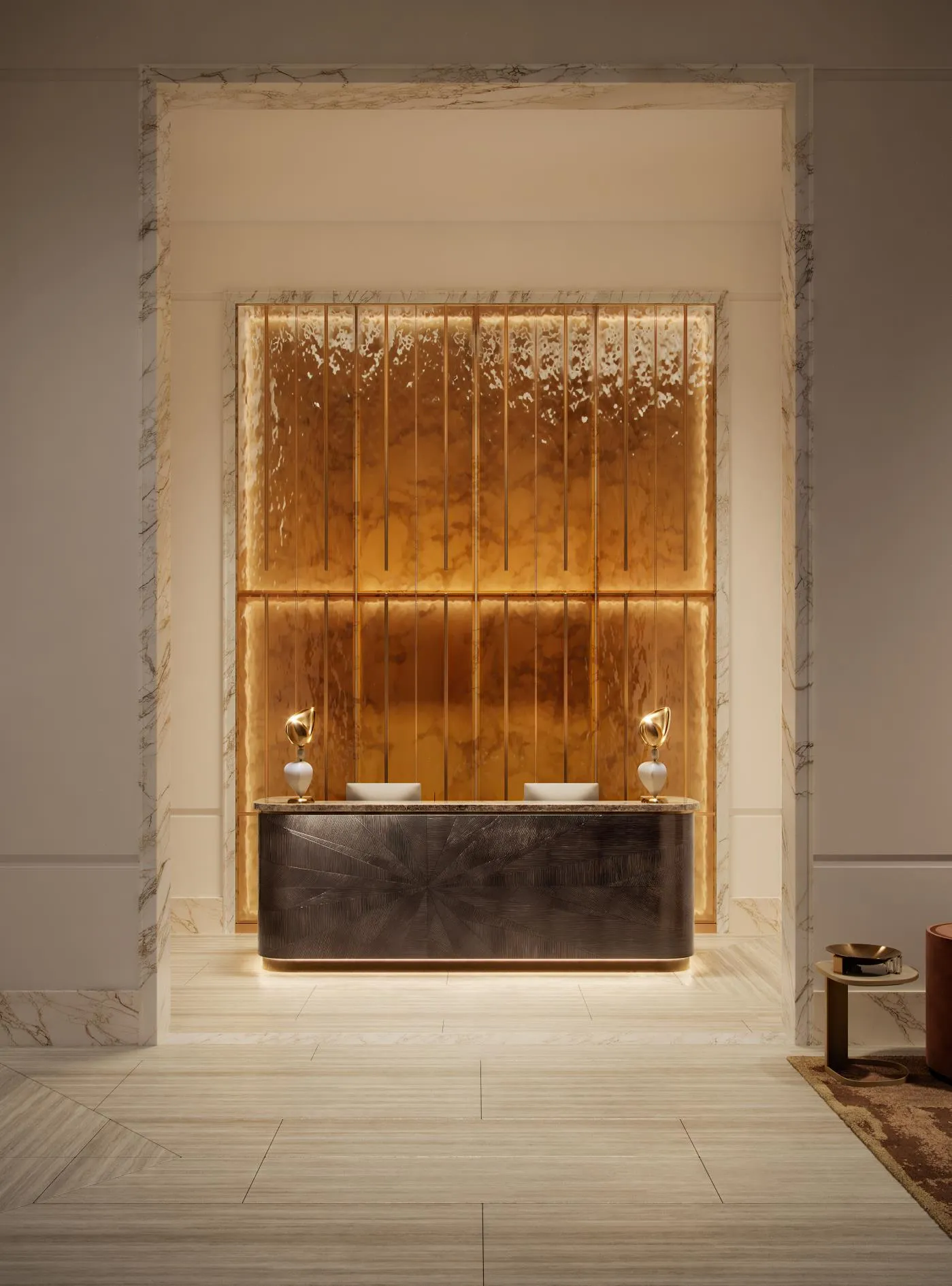 Ground-floor lobby — Carlyle Residences Dubai