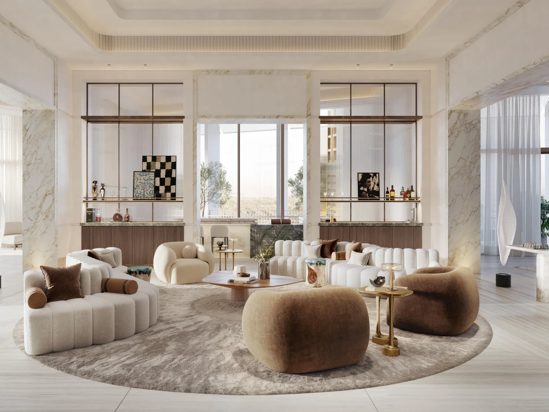 Penthouse bar — Carlyle Residences Dubai