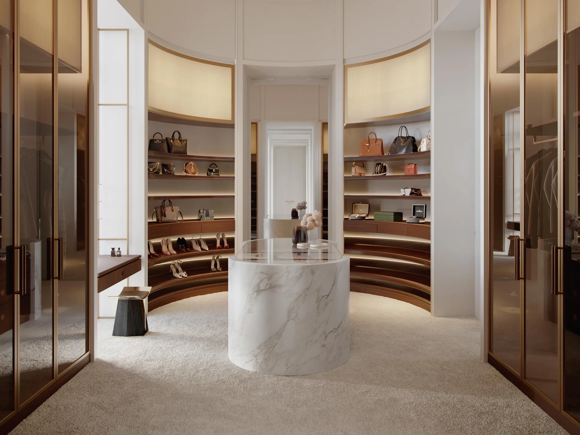 Penthouse dressing room — The Carlyle Residences Dubai